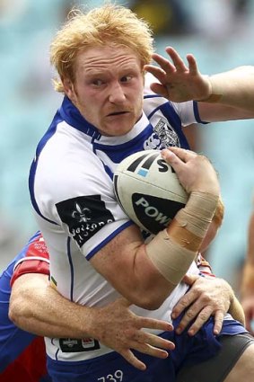 Sorely missed: James Graham of the Bulldogs.