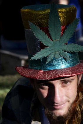 Montevideo gold: This man supports marijuana legalisation.