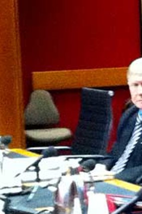 Michael Kirby and Kristina Keneally address the senate committee.