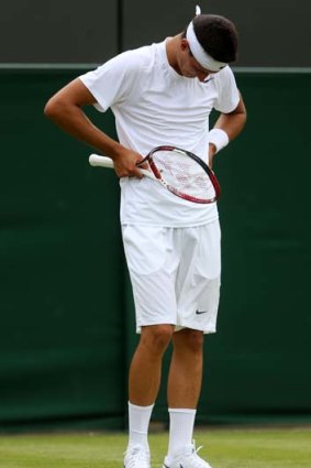 Bernard Tomic at Wimbledon.