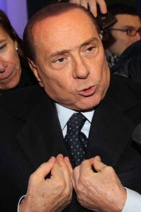 Scandal ... Silvio Berlusconi.