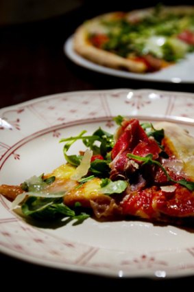 Go-to dish ... The Italian's prosciutto, rocket and parmigiano pizza.