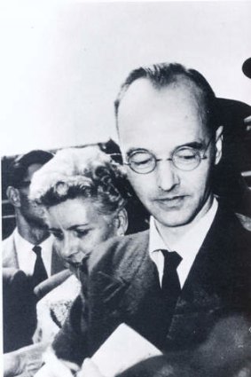 Klaus Fuchs after his release from prison.