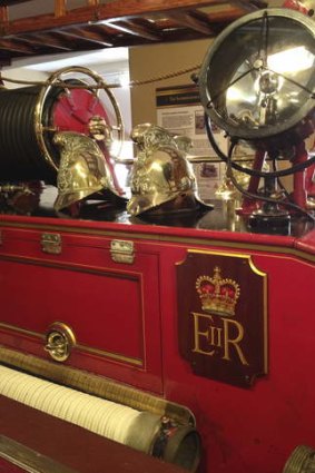 The museum's 1939 Merryweather fire engine.