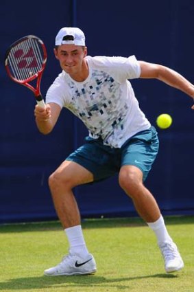 Bernard Tomic is happy with his form ahead of Wimbledon.