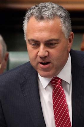 No comfort: Treasurer Joe Hockey.