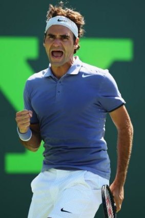 Dominant: Swiss ace Roger Federer.