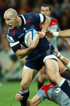 Stirling Mortlock in action for the Rebels.