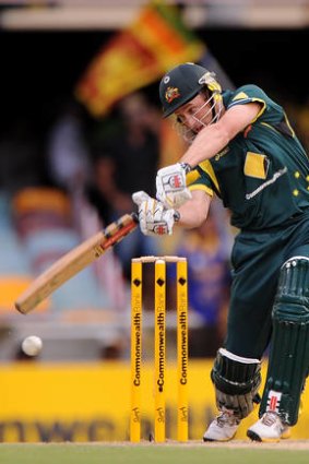 Out but not over: David Hussey.