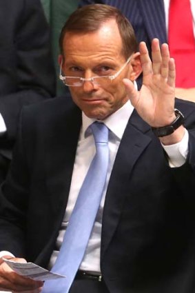 New focus: Tony Abbott is changing tack.