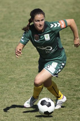 Staying positive ... Canberra United's Kendall Fletcher.