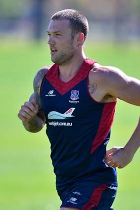 Mitch Clark is seeking to quell immediate expectations for the revamped Melbourne forward line.