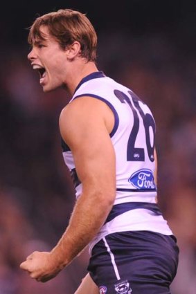 Tom Hawkins has managed 15 goals in six games this year.