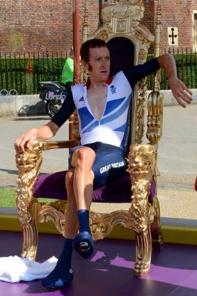 Seat change: Bradley Wiggins is switching from saddle to slide post-retirement.