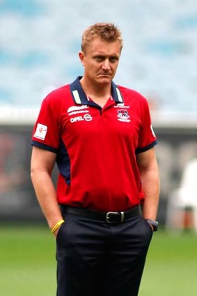 Tough times: Melbourne coach Mark Neeld.