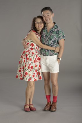 Benjamin Law and his mother, Jenny Phang, collaborated creatively to write the award-winning SBS show <i>The Family Law</i>.
