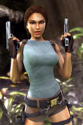 Popular gaming character Lara Croft.