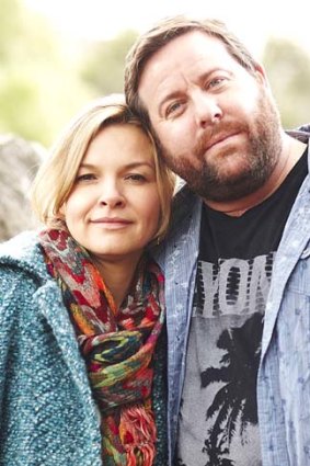 Screen couple: Justine Clarke and Shane Jacobson in <em>The Time of Our Lives</em>.