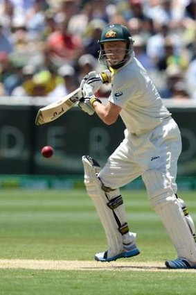 Chris Rogers cuts one at the MCG.