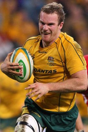 Ideal &#8230; Gatland wants Wallabies like Pat McCabe to play for their Super Rugby sides against the Lions.