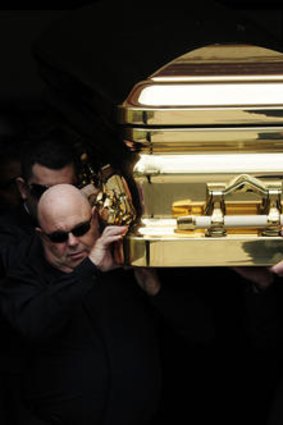 Carl Williams' funeral in 2010.