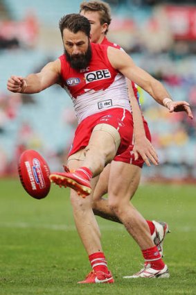 Driving force: Nick Malceski has been outstanding in setting up counter-attacks for the Swans.