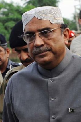 Zardari &#8230; unpopular presidency dogged by scandal.