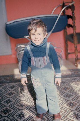 A very cute Rostam ("Ross'') Farhadieh as a child in Iran.