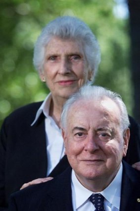 Gough Whitlam with his wife Margaret.