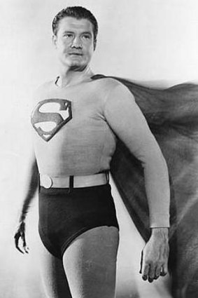 George Reeves as Superman.