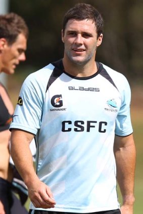 Hopeful ... Shark Michael Gordon wil be hoping for some more game-time.