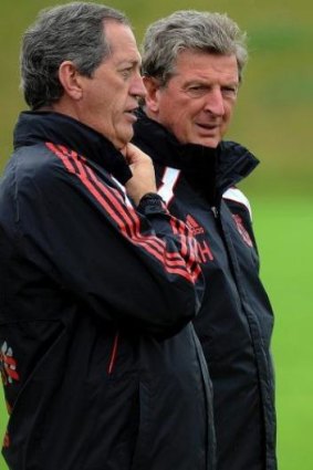 Played role in resurgence: Peter Brukner with Roy Hodgson.