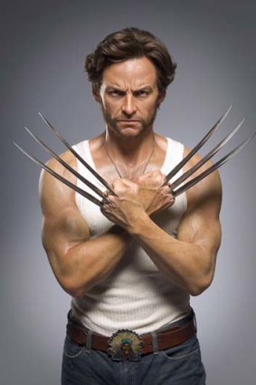 Fierce: Hugh Jackman as Wolverine.