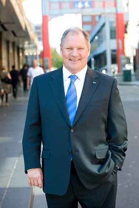 Melbourne Lord Mayor Robert Doyle is a fan of colourful socks.