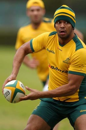 Kurtley Beale ... return  to the run-on side will lift the Wallabies.