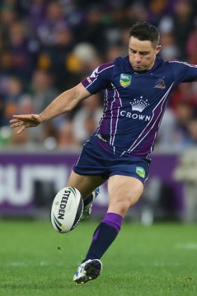 On target: Cooper Cronk's field goal won the game and helped him claim the Dally M award.