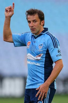 Alessandro del Piero ... this season's marquee signings have boosted the A-League's television audience.