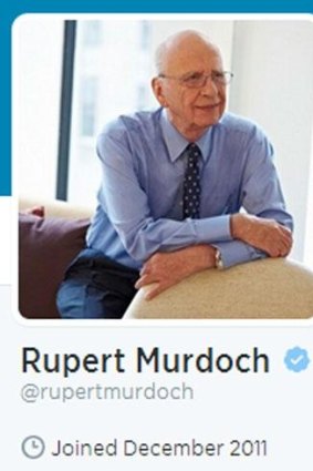 Rupert Murdoch's Twitter account