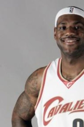 LeBron James the Cavalier, in 2008.