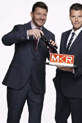 <i>My Kitchen Rules</i> hosts Manu Feildel and Pete Evans.