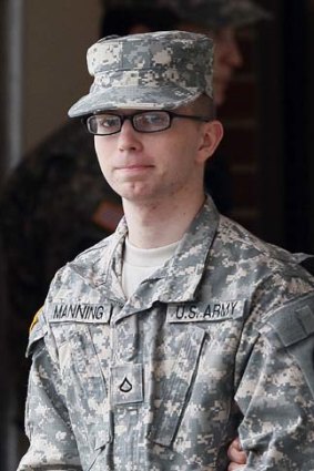 On trial: Manning.