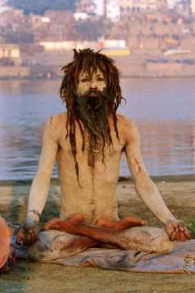 A sadhu, or holy man in Varanasi.