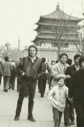 Reporter Peter Ellingsen in China in 1989.