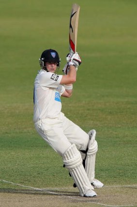 Steven Smith in action for the NSW Blues.