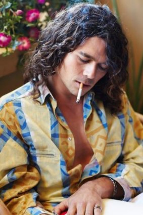 Luke Arnold as Michael Hutchence in <i>INXS: Never Tear Us Apart</i>.