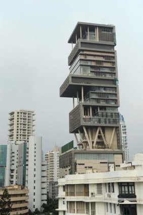 The 27-storey residence built for Mukesh Ambani in Mumbai.