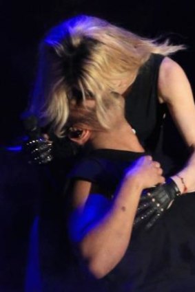 Madonna snogs Drake during the 2015 Coachella festival.