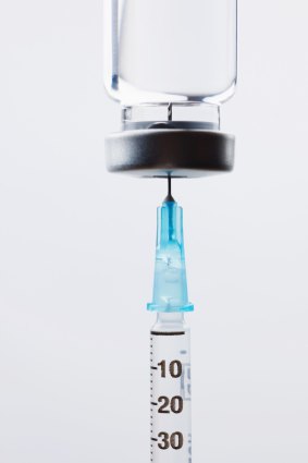 Peptides, which are synthetically made, come in vials for self-injection.