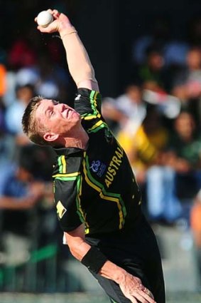 Positive spin ... Xavier Doherty excelled against South Africa in his first game at the World T20.