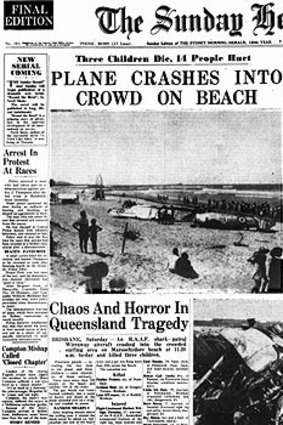 How the Sydney Morning Herald covered the crash.
